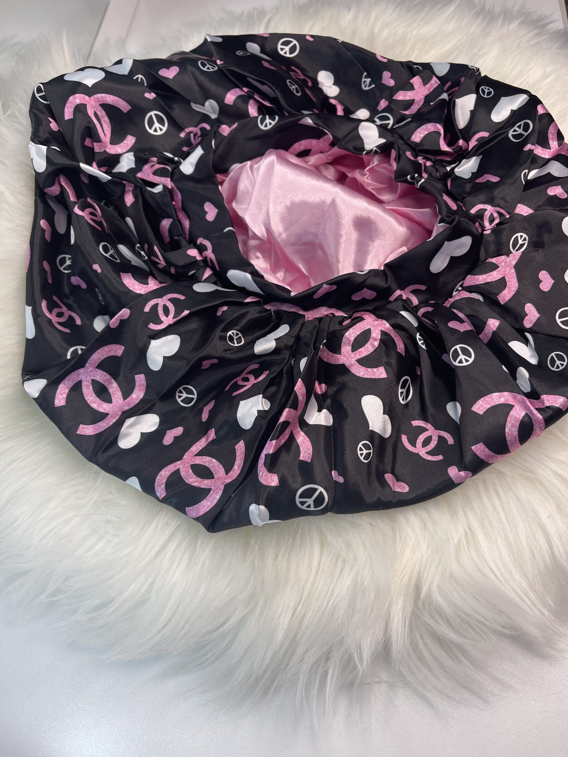 Double layer bonnet Chanel (black) – Mikachollection